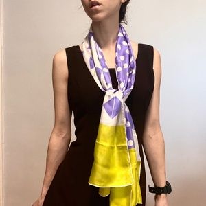 Vintage Long Silk Echo Scarf